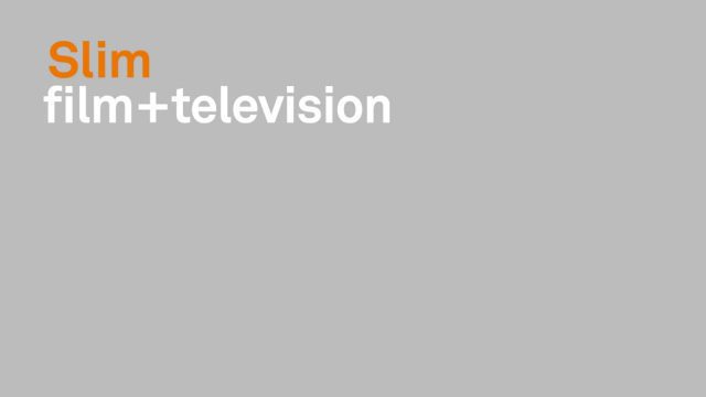 Slim film+television title treatment artwork